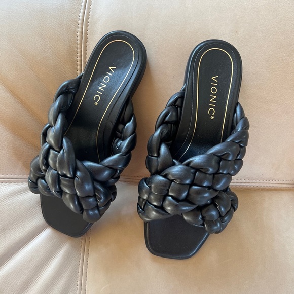 Vionic Shoes - Vionic Kalina Braided Slide Sandals